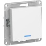 1-клавишный выключатель SCHNEIDER ELECTRIC ATLASDESIGN с подсветкой, лотос ATN001313