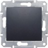 1-клавишный выключатель SCHNEIDER ELECTRIC SEDNA с синим индикатором, сх. 1, 10А, 250В, ГРАФИТ SDN1400170