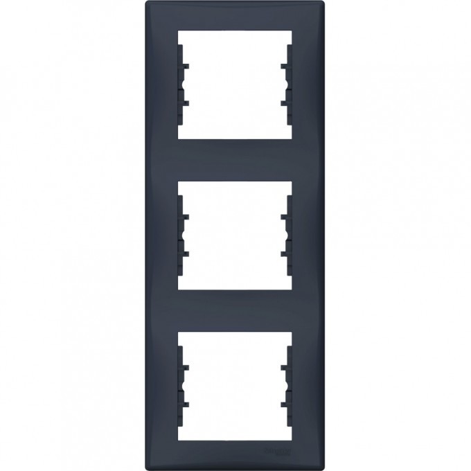 3-постовая рамка SCHNEIDER ELECTRIC SEDNA, вертикальная, ГРАФИТ SDN5801370
