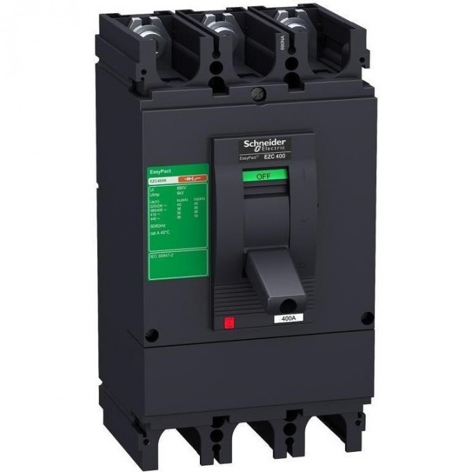 Автоматический выключатель 3П3Т SCHNEIDER ELECTRIC EASYPACT EZC400 50кА/415В 320А EZC400H3320N