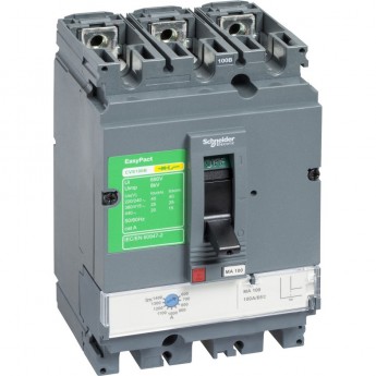 Автоматический выключатель SCHNEIDER ELECTRIC EASYPACT 3П CVS160B 25КА TM100D