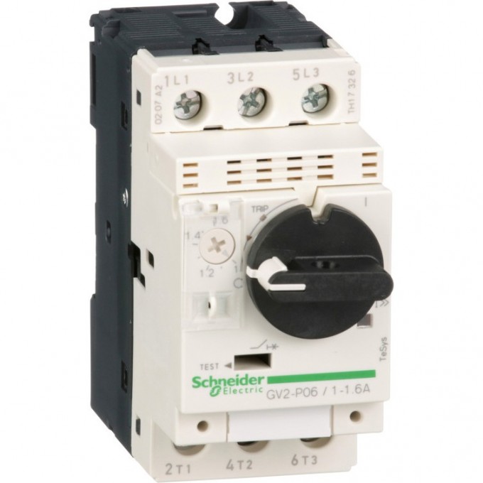 Автоматический выключатель SCHNEIDER ELECTRIC TESYS с комбинированным расцепителем 1-1,6А GV2P06