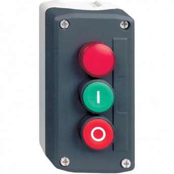 Кнопочный пост SCHNEIDER ELECTRIC HARMONY 2 кнопки с возвратом, с подсветкой XALD363M