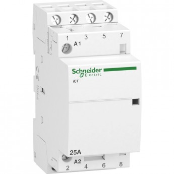 Модульный контактор SCHNEIDER ELECTRIC ACTI9 iCT25A 4НО 220/240В АС 50ГЦ