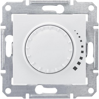 Светорегулятор (диммер) SCHNEIDER ELECTRIC SEDNA поворотно-нажимной, проходной, емкостный, 60-500Вт/ВА, белый