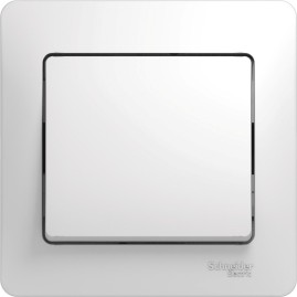 1-клавишный выключатель SCHNEIDER ELECTRIC GLOSSA, сх.1, 10АХ, в сборе, БЕЛЫЙ