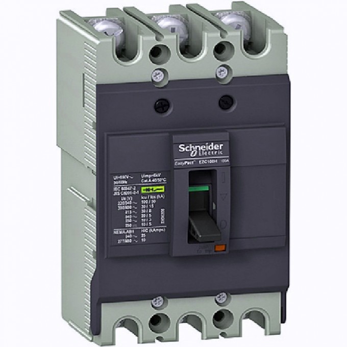 Автоматический выключатель 3P SCHNEIDER ELECTRIC EASYPACT EZC100 10KA/400В 63 A EZC100F3063