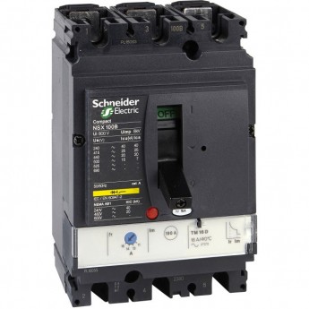 Автоматический выключатель 3П3Т SCHNEIDER ELECTRIC COMPACT TM100D NSX100B