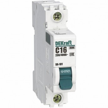 Автоматический выключатель SCHNEIDER ELECTRIC DEKRAFT 1Р 4А х-ка C ВА-101 4,5кА