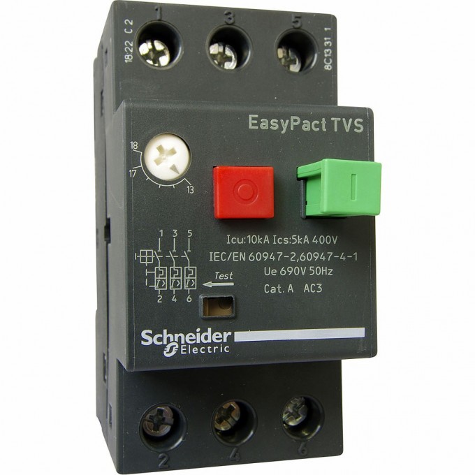 Автоматический выключатель SCHNEIDER ELECTRIC EASYPACT 0,4-0,63A GZ1E04