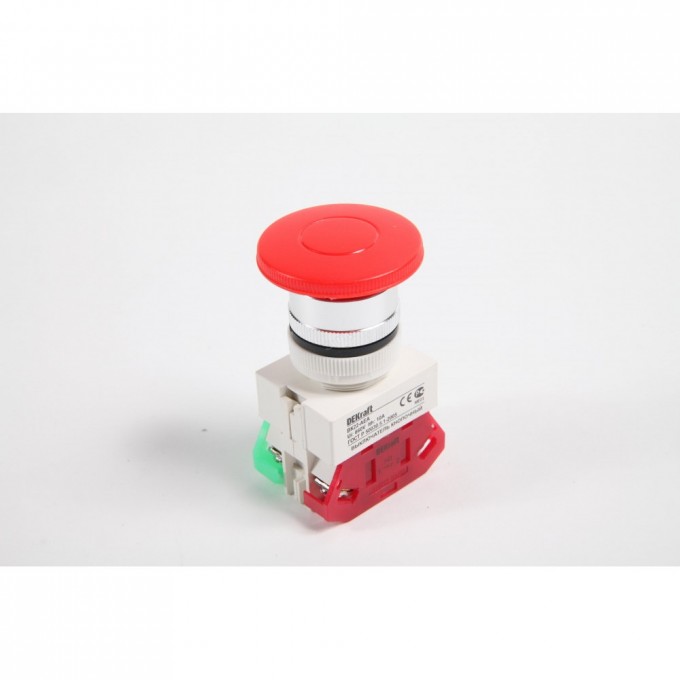 Выключатель кнопочный, грибовидный толкатель с фиксацией SCHNEIDER ELECTRIC DEKRAFT AE ?22 мм 1НО+1НЗ Цвет: красный 25038DEK