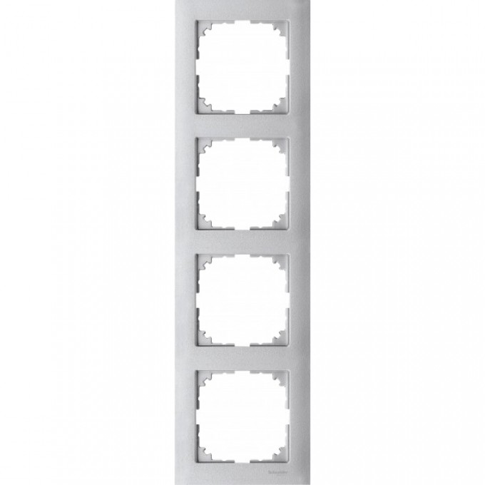 4-постовая рамка SCHNEIDER ELECTRIC MERTEN M-PURE, АЛЮМИНИЙ, SM MTN4040-3660
