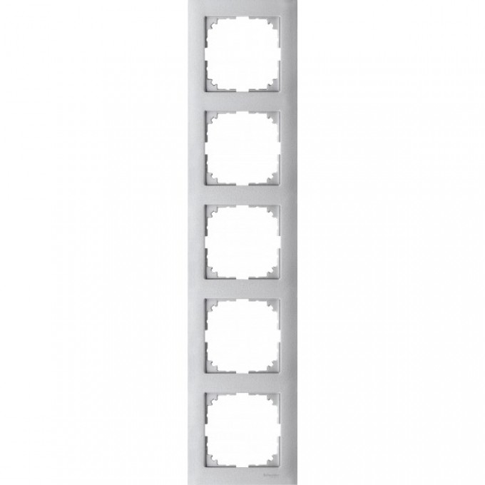 5-постовая рамка SCHNEIDER ELECTRIC MERTEN M-PURE, АЛЮМИНИЙ, SM MTN4050-3660