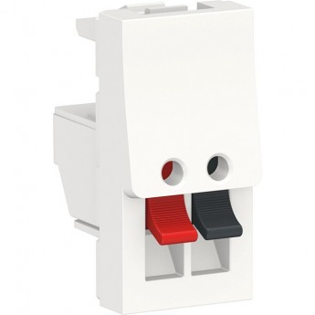 Аудиорозетка SCHNEIDER ELECTRIC UNICA MODULAR, 1 модуля, белый
