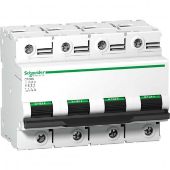 Автоматический выключатель SCHNEIDER ELECTRIC ACTI 9 C120N 4П 100A D