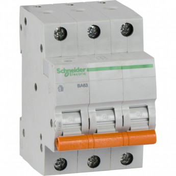 Автоматический выключатель SCHNEIDER ELECTRIC ДОМОВОЙ ВА63 3П 32A C 4,5 кА, Болгария/Италия