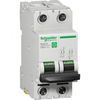 Автоматический выключатель SCHNEIDER ELECTRIC MULTI 9 C60H-DC 2П 20A C