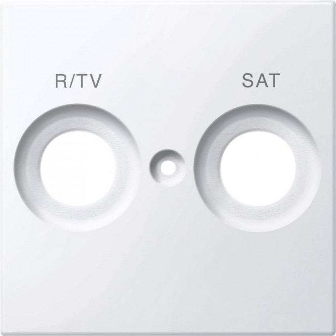 Центральная плата SCHNEIDER ELECTRIC MERTEN д/антенной розетки маркировкой R/TV и SAT, АКТИВНЫЙ БЕЛЫЙ, SM MTN299825