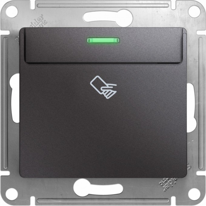 Карточный выключатель SCHNEIDER ELECTRIC GLOSSA,10AX, механизм, ГРАФИТ GSL001369