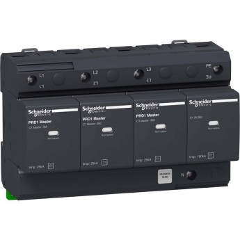 Картридж для УЗИП SCHNEIDER ELECTRIC PRD1 MASTER ОПН 3 полюса и нейтраль класс 1 со сменными картриджами