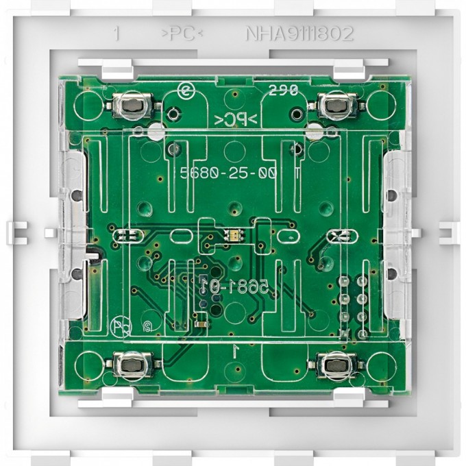 Кнопочный модуль SCHNEIDER ELECTRIC MERTEN D-LIFE PLUSLINK basic, 2-клавишный MTN5120-6000