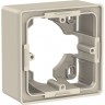 Коробка для открытой установки SCHNEIDER ELECTRIC UNICA NEW, 1-постовая, бежевый NU800244