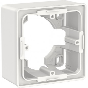 Коробка для открытой установки SCHNEIDER ELECTRIC UNICA NEW, 1-постовая, белый