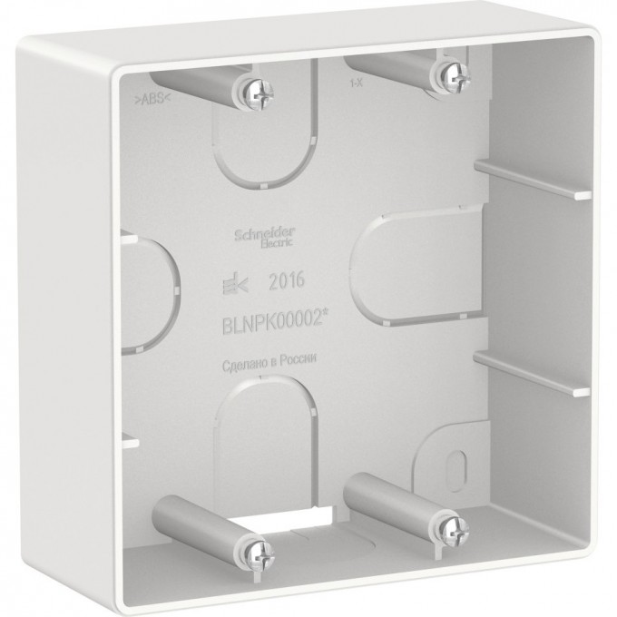 Коробка монтажная SCHNEIDER ELECTRIC BLANCA для силовых розеток, белая BLNPK000021