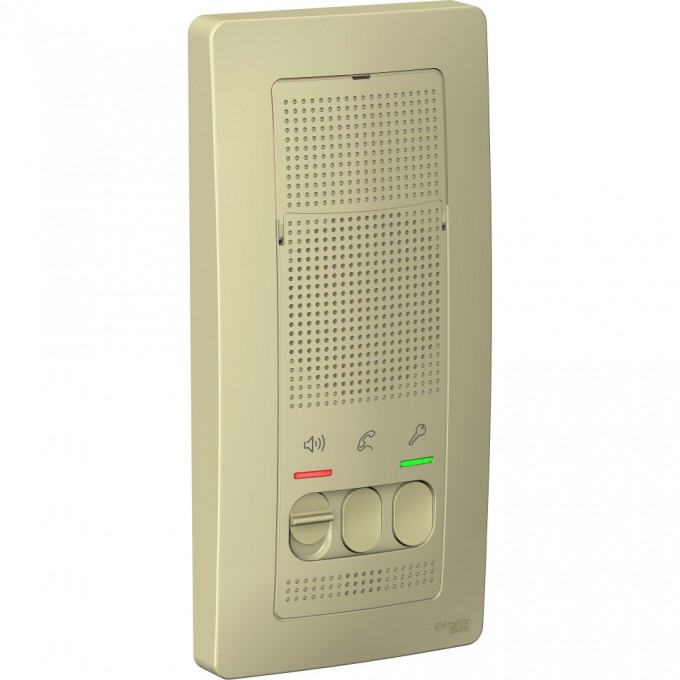 Переговорное устройство (домофон) SCHNEIDER ELECTRIC BLANCA, с настенным монтажом, 4,5В, бежевый BLNDA000017