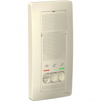 Переговорное устройство (домофон) SCHNEIDER ELECTRIC BLANCA, с настенным монтажом, 4,5В, молочный