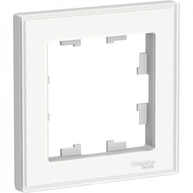 Рамка SCHNEIDER ELECTRIC ATLAS DESIGN ART 1-постовая, белый ATN200101