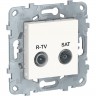 Розетка R-TV/SAT SCHNEIDER ELECTRIC UNICA NEW, оконечная, белый NU545518