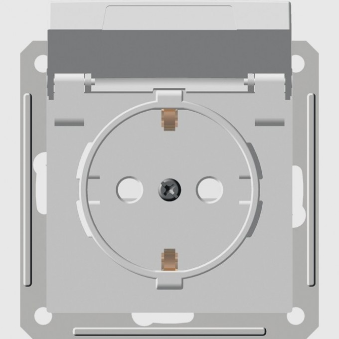 Розетка SCHNEIDER ELECTRIC W59 AQUA с заземлением со шторками, 16А, IP44, механизм, белый RS16-152B-1-86