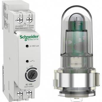 Сумеречный выключатель SCHNEIDER ELECTRIC ACTI9 IC100d аналоговый c уличным датчиком освещенности