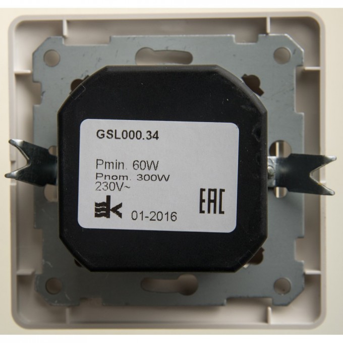 Светорегулятор (диммер) SCHNEIDER ELECTRIC GLOSSA, поворотный, 300Вт, в сборе, перламутр GSL000634