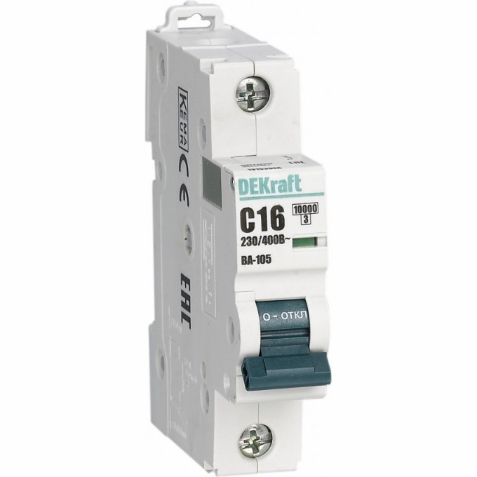 Автоматический выключатель SCHNEIDER ELECTRIC DEKRAFT ВА105-1P-016A-C 13153DEK