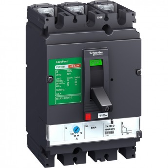 Автоматический выключатель SCHNEIDER ELECTRIC EASYPACT 3П CVS160F 36КА TM160D