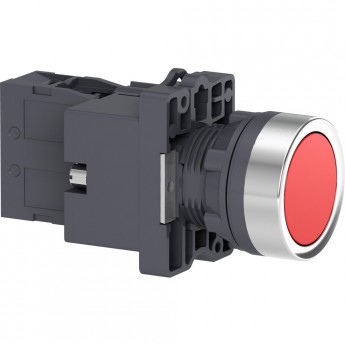 Кнопка SCHNEIDER ELECTRIC HARMONY EASY XA2 с подсветкой, LED, 24В., красная, 1НO