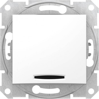 Переключатель 1-клавишный перекрестный, с подсветкой SCHNEIDER ELECTRIC SEDNA, сх.7а, 10А, 250В, белый