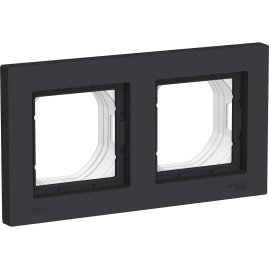 Рамка 2 поста SCHNEIDER ELECTRIC ATLASDESIGN AQUA IP44 карбон