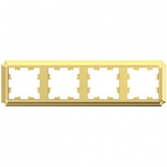 Рамка 4-постовая SCHNEIDER ELECTRIC ATLASDESIGN Antique универсальная, золотой