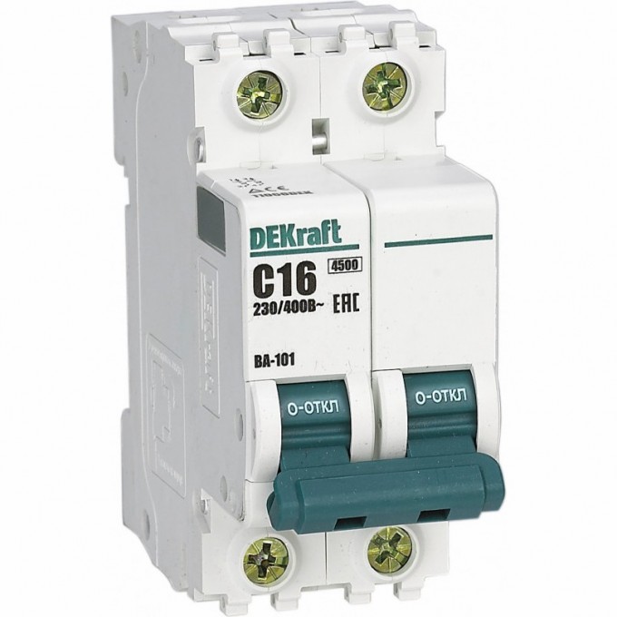 Автоматический выключатель SCHNEIDER ELECTRIC DEKRAFT 2Р 25А х-ка B ВА-101 4,5кА 11020DEK