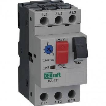 Автоматический выключатель SCHNEIDER ELECTRIC DEKRAFT 3P 1,6-2,5A 100кА ВА-431