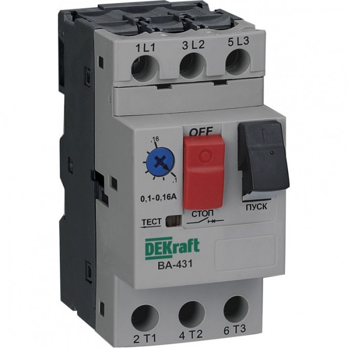 Автоматический выключатель SCHNEIDER ELECTRIC DEKRAFT 3P 2,5-4,0A 100кА ВА-431 21227DEK