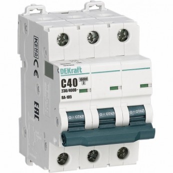 Автоматический выключатель SCHNEIDER ELECTRIC DEKRAFT ВА105-3P-002A-C