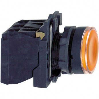 Кнопка 22мм SCHNEIDER ELECTRIC HARMONY XB5 230-240В желтая с подсветкой