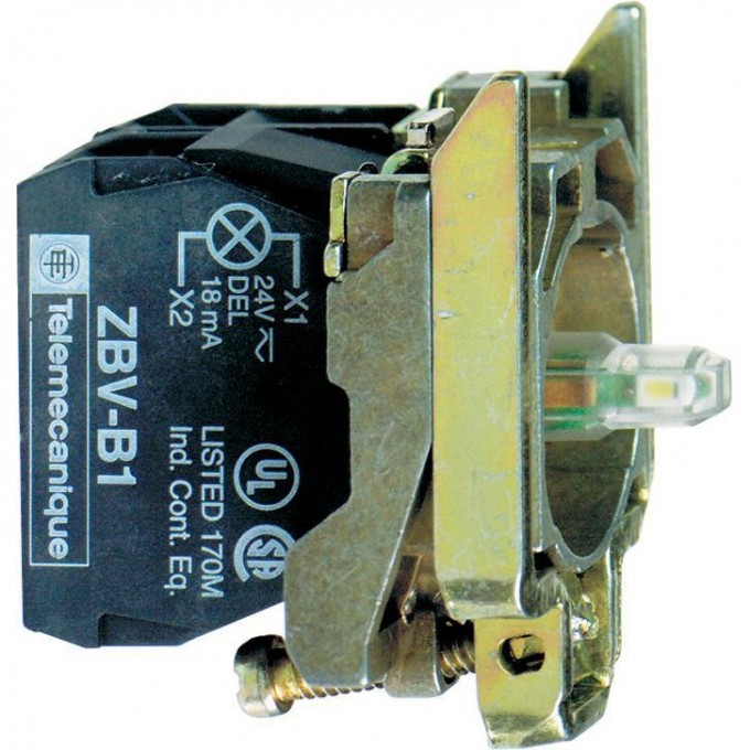 Корпус кнопки 22мм SCHNEIDER ELECTRIC HARMONY 24В с подсветкой ZB4BW0B31