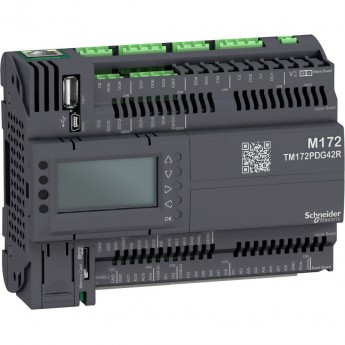 Программируемый контроллер SCHNEIDER ELECTRIC MODICON М172, дисплей, 42 I/O, Eth, 2 MB