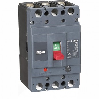 Силовой автоматический выключатель SCHNEIDER ELECTRIC DEKRAFT 3P 40А c Ir=32А-40А 50кА ВА-332