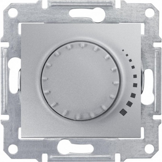 Светорегулятор (диммер) SCHNEIDER ELECTRIC SEDNA поворотный, емкостный, 25-325Вт/ВА, алюминий SDN2200660
